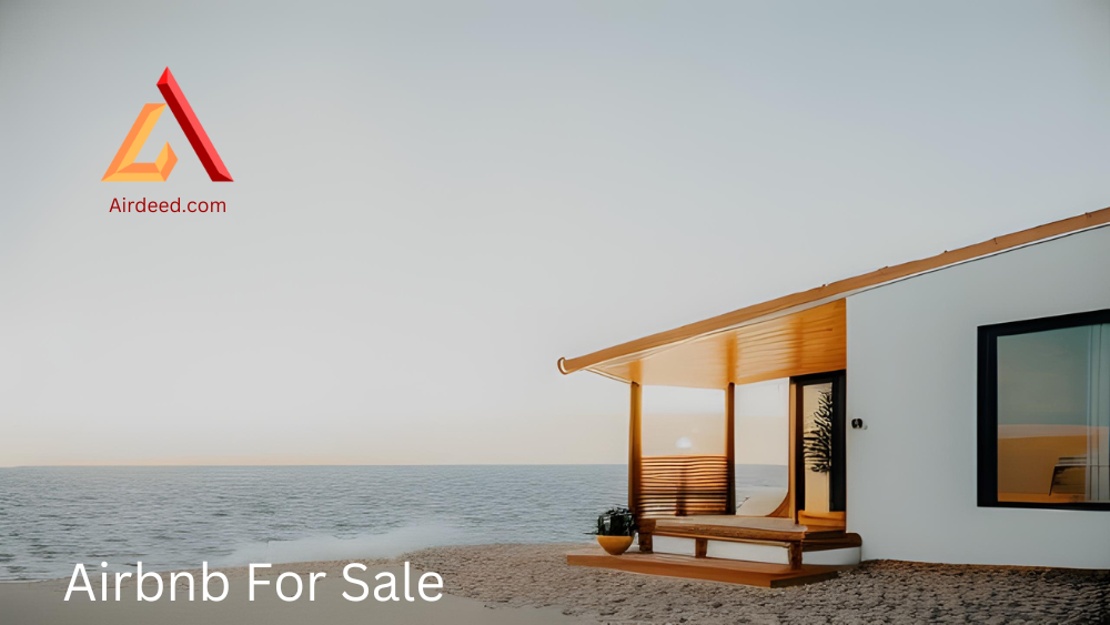 minimalist Airbnb on the beach which is a great example of airbnb for sale