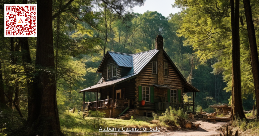 Alabama Cabin in the woods. Typical type of Alabama Cabin For Sale