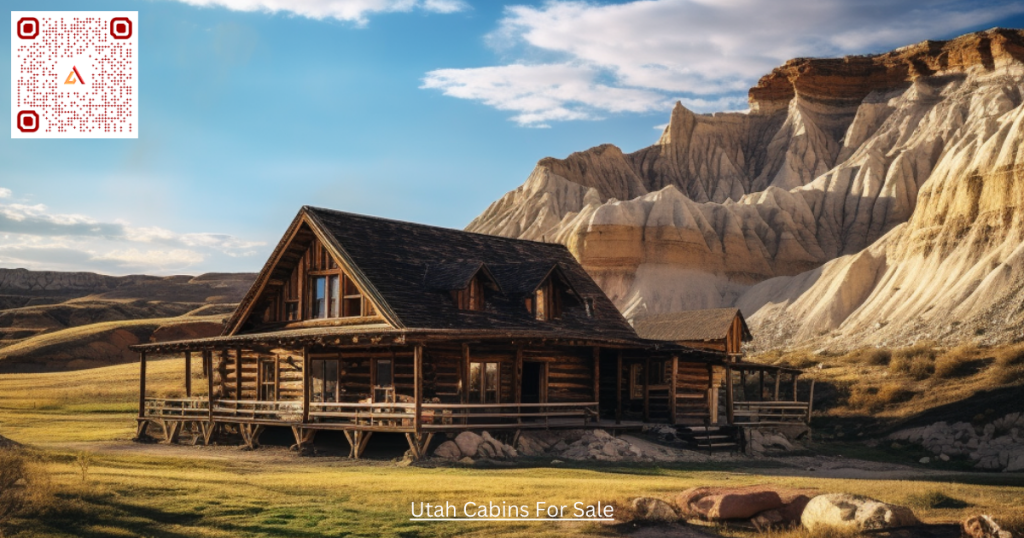 Utah Cabin with dry badlands terrain. Search Utah Cabins for sale on Airdeed