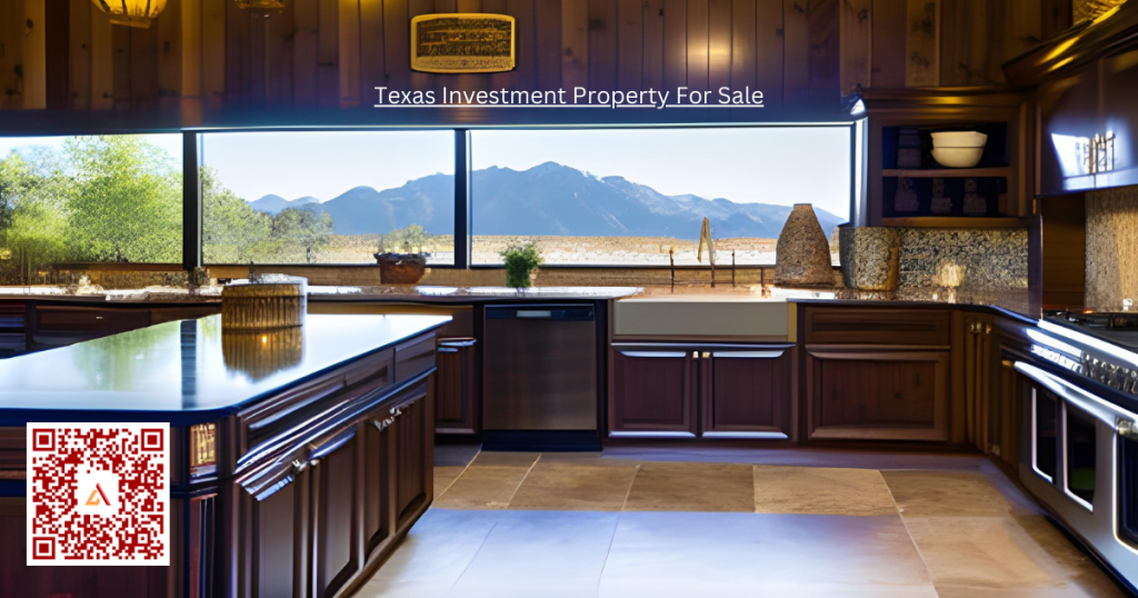 Kitchen with windows looking out into desert as a Texas Investment Rental Property