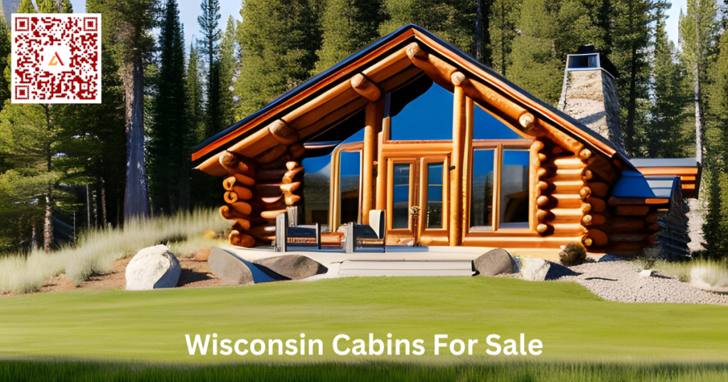 Wisconsin Cabin with trees in the background. This is a great example of the type of Wisconsin cabins for sale on Airdeed