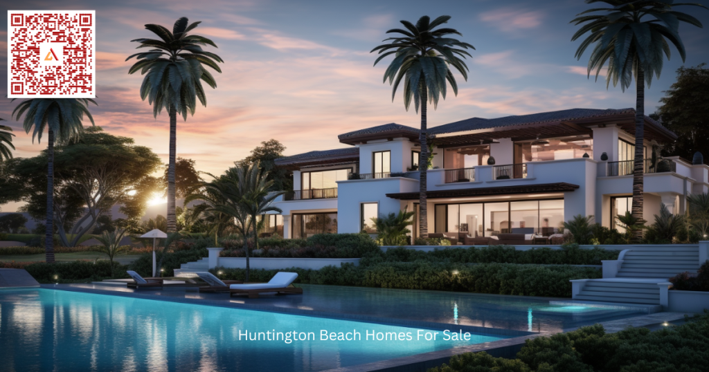 Huntington Beach House with pool, windows and outdoor furniture. Similar to houses for sale in huntington beach CA on Airdeed Homes